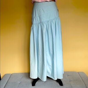 A.B.S Clothing Collection Cotton Drop Waist Midi Skirt